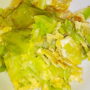 キャベツと卵の炒め物